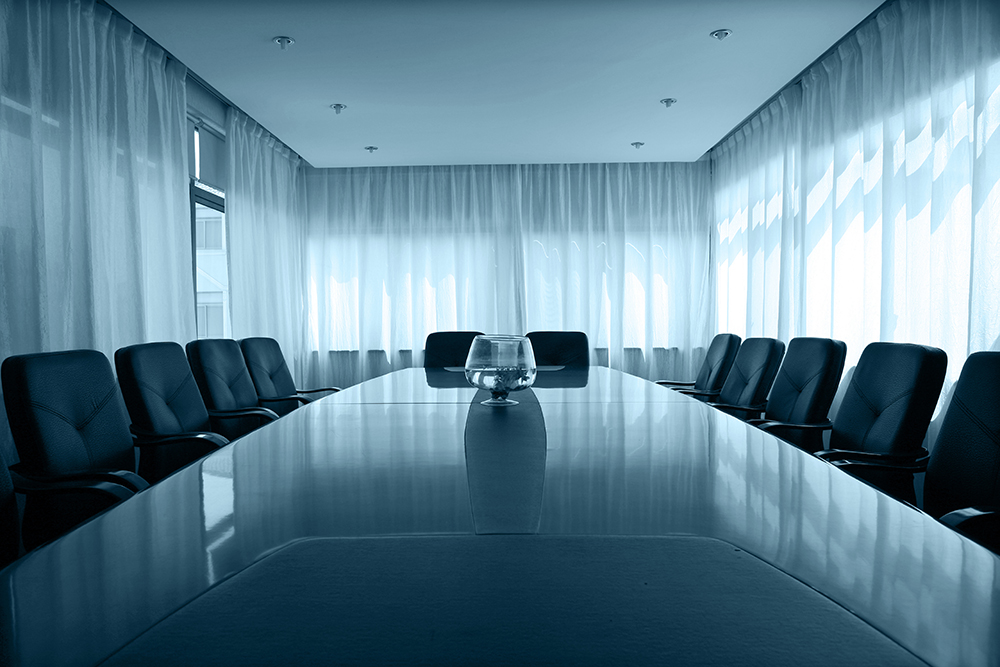 Image of a meeting room or or board room