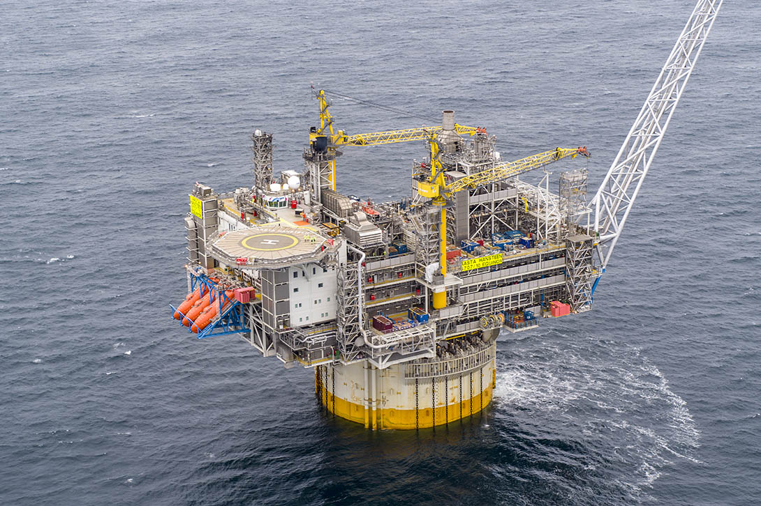North sea offshore platform