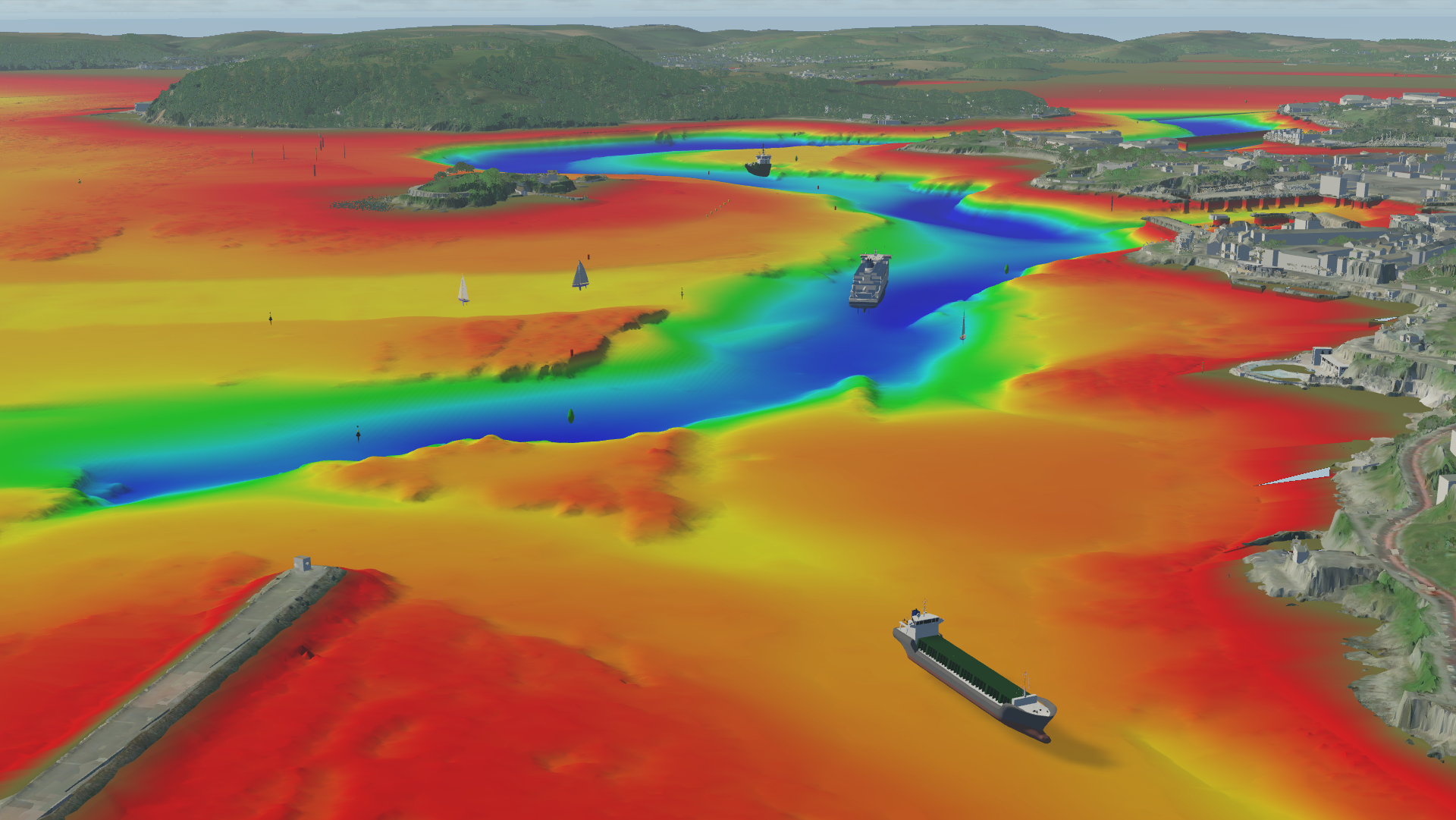 Simulation of maritime environment using BMT REMBRANDT